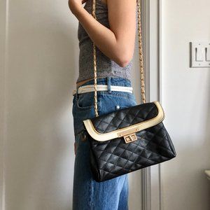 Vintage faux leather cross body bag/clutch